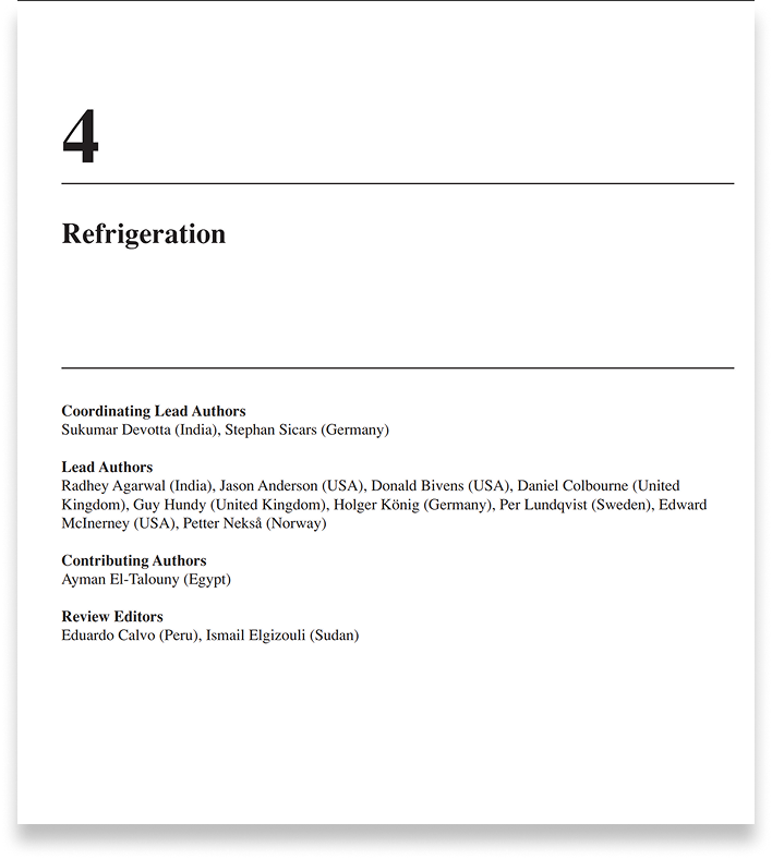 オゾン層と地球の気候システムの保護：冷凍